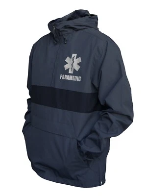 Paramedic Zipped Pocket Anorak with Reflective Decorations Front and Back - Image 1 of 4