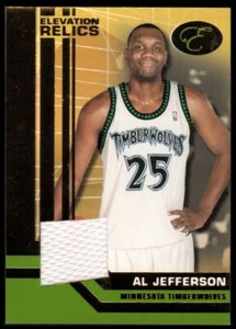 Camiseta deportiva Bowman Elevation Relics 2007-08 verde #AJ Al Jefferson 29/23 - casi nueva-como nueva - Imagen 1 de 2