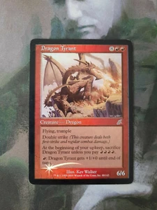 Magic the Gathering MTG - FOIL Original Scourge Dragon Tyrant - Played - Picture 1 of 3
