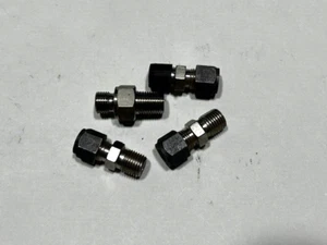 (4) 7217x4x4 WEATHERHEAD Stainless Steel 1/4" x 1/4" Male Connector SS - Picture 1 of 5