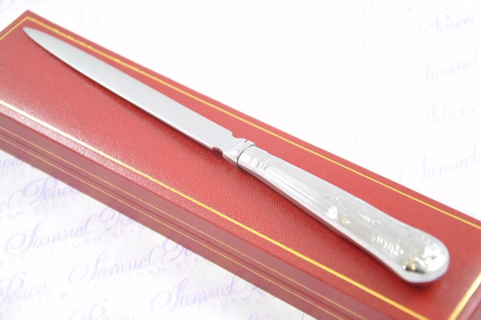 BRAND NEW SHEFFIELD STEEL KINGS PATTERN LETTER OPENER/PAPER KNIFE CASED - Image 1 of 1