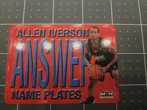 1999 Skybox Hoops Name Plates #2 Allen Iverson Philadelphia 76ers The Answer - Picture 1 of 2