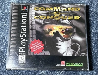 Command & Conquer (Sony PlayStation 1, 1995) 2 Disc Set PS1 Black Label - Image 1 of 4