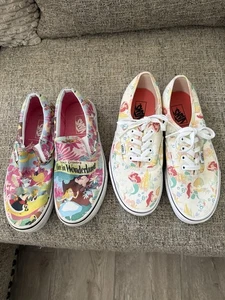 DISNEY VAN SHOES 7.5 And 7 - Picture 1 of 6