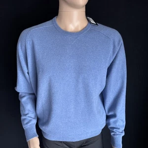 Peter Millar M Artesanal Hecho a Mano Cachemira Crew Venta al por menor $645 Hecho en Inglaterra - Imagen 1 de 6