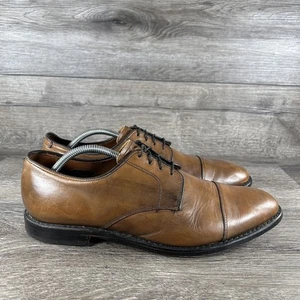 Allen Edmonds Lexington Shoes Mens Size 10.5 D Brown Cap Toe Derby Made in USA - Picture 1 of 15
