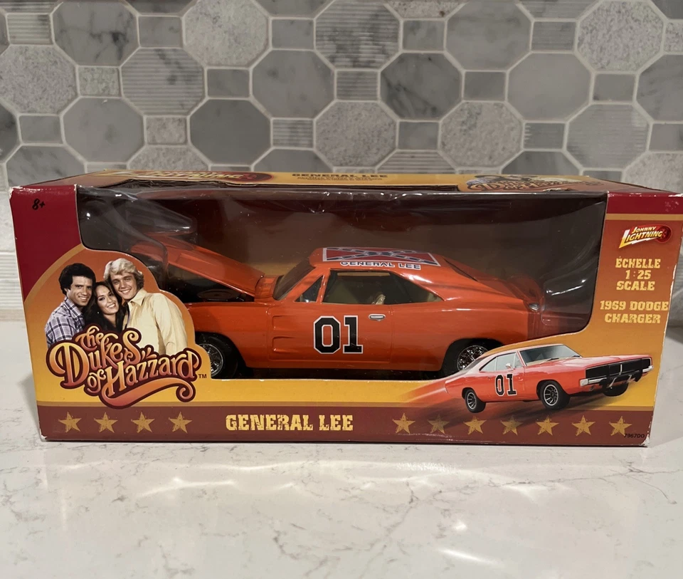 General Lee The Dukes of Hazzard 1969 Dodge Charger 1:25 Johnny Lightning NIB - Image 1 of 3
