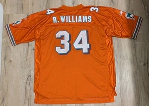 Vintage REEBOK Miami Dolphins Ricky Williams ORANGE NFL Jersey Men’s XXL - Picture 1 of 10