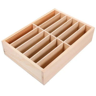  Organizzatore porta cellulare da tavolo in legno con scatola portaoggetti per - Immagine 1 di 4