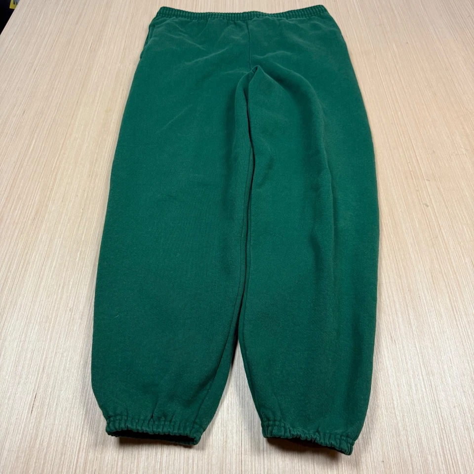 Vintage Hanes Premium Sweatpants 90s Heavy Thick Dark Green baggy men's medium - Image 1 of 4