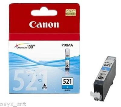Canon CLI-521C Cyan Original Ink Cartridge For Pixma iP3600 MX870 MP550 LOT - Image 1 of 2