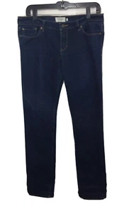Abercrombie & Fitch Women's Size 8 Tall 8L Long Blue Jeans "Erin" Denim Stretch - Picture 1 of 5