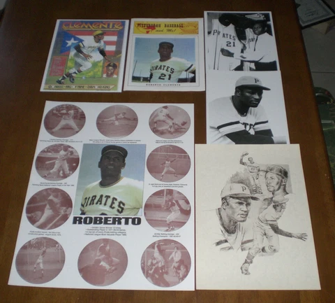 6 PIRATES ROBERTO CLEMENTE ITEMS  POSTER PHOTOS MAGAZINE - DIFFERENT Cover