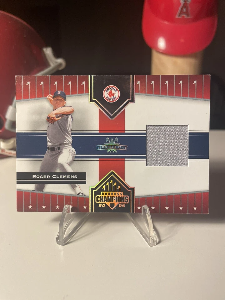 2005 Donruss Champions Roger Clemens Red Sox  Jersey Card - Image 1 of 2