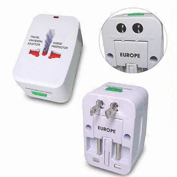 ICT *Zs- Adattatore SPINA PRESA UNIVERSALE AMERICANA UK EUROPA ITALIANA "WHITE"DA VI