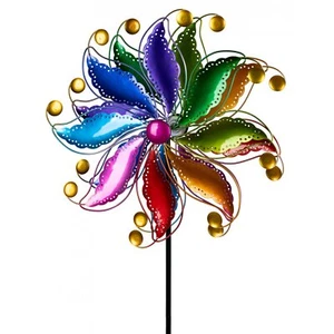 Formano - Windrad 40/128cm bunt mit goldenen Kugeln Metall - Bild 1 von 1