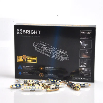 Kit de 13 luces LED interiores Xeon blanco oro 14K para VW Volkswagen Passat CC Foto 1 de 4