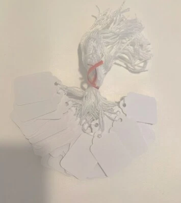 100 Units Per Package White Marking Tags for Storage or Sales - Image 1 of 4