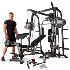 Marcy Diamond Elite MD9010G Smith Machine Home Multi Gym & 140kg Olympic Weights