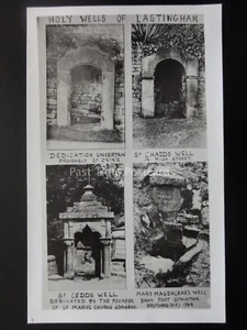 Yorkshire HOLY WELLS OF LASTINGHAM - Old RP Postcard - Picture 1 of 2