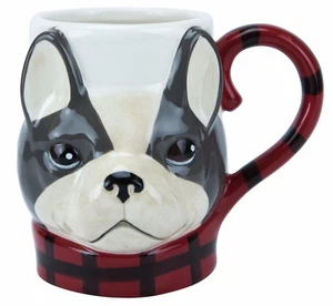 18 oz Mug Mercantile Dog Collection Terrier Ceramic Cup by Boston Warehouse - Picture 1 of 3