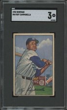 1952 BOWMAN ROY CAMPANELLA 44 VG SGC 3 BASEBALL BROOKLYN DODGERS