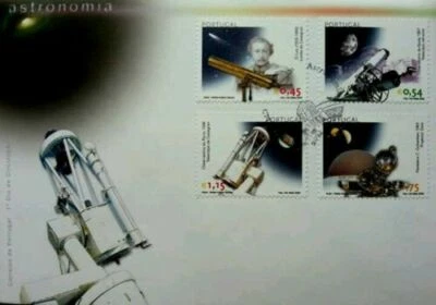 [SJ] Portugal Astronomy 2002 Space Rocket Astronaut Galaxy Univesal Earth (FDC) - Image 1 of 4