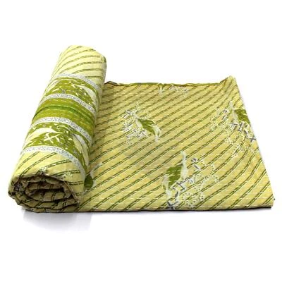 Vintage Kantha Quilt Indian Handmade Cotton Bedspread Art Decor Blanket Throw - Image 1 of 4