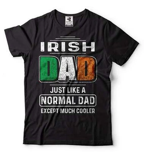 Mens Irish Dad T-shirt St Patricks Day Shirt For Dad Irish Patriotic Gifts Tee - Picture 1 of 8