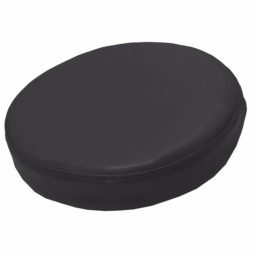 Pe248r Grey Extra Thick Faux Leather Sheep 3D Round Seat Cushion Cover Custom - Image 1 of 4