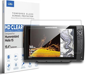 Premium Tempered Glass Screen Protector Designed for Humminbird Helix 15 Fish Fi - Picture 1 of 6