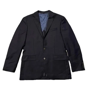 J. Crew Crosby Blazer Jacket Mens Sz 38R Sports Coat Wool Navy Blue Woolen - Picture 1 of 22