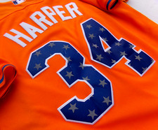 Bryce Harper Phillies/Nationals Majestic 2013 All Star Game Boys YOUTH Jersey