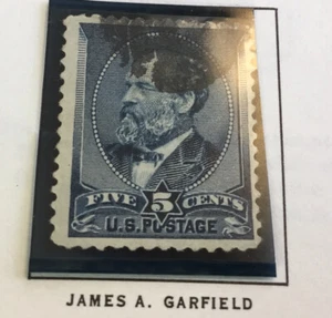 Estampilla de 5 centavos James A Garfield 1881-82 - Imagen 1 de 1