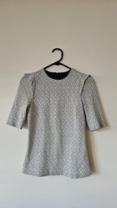 Saba Black And White Pattern Top - Picture 1 of 7