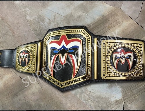 CINTURA ULTIMA WARRIOR WRESTLING CHAMPIONSHIP PELLE VIOLA SU MISURA 2mm