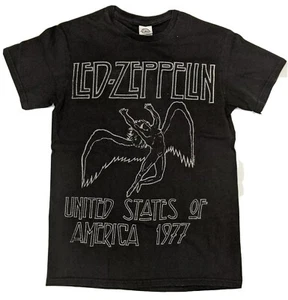 Camiseta Led Zeppelin Estados Unidos de América 1977 Pequeña (Reimpresión) Usada en Excelente Condición - Imagen 1 de 4