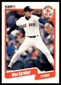1990 Fleer Baseball Card Wes Gardner Boston Red Sox #275 - Picture 1 of 2