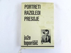 Portreti Razgledi Presoje by Jože Toporišič 1986 Slovenian Slovene Language Book - Picture 1 of 8