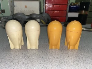 Vintage Plastic Atomic Bomb Salt and Pepper Shakers (2 Sets) 1950s MCM - Picture 1 of 4