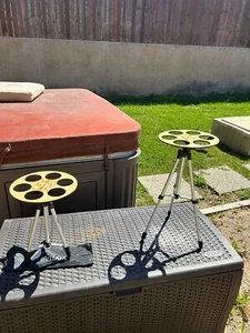 Stativ Bierpong, tragbares Tisch-/Heckklappenspiel, Kreis, Holz - Bild 1 von 6