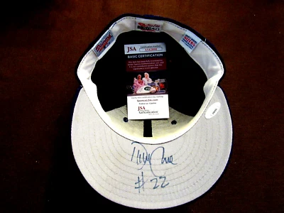 DAVID CONE # 22 KC ROYALS WSC YANKEES SIGNED AUTO PRO NEW ERA USA WOOL CAP JSA - Image 1 of 4