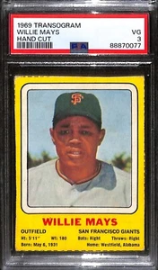 1969 Transogram Willie Mays Hand Cut PSA3 HOF - Bild 1 von 2