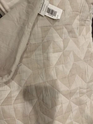 1 Threshold Geometric Matelasse Sham Standard khaki tan - Image 1 of 2