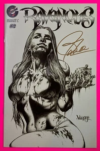 RAVENOUS #2 C (CREATURE ENTERTAINMENT 2015) 1:5 RETAILER SKETCH VARIANT | SIGNED - Picture 1 of 12