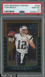 2000 Bowman Chrome #236 Tom Brady RC Rookie PSA 10
