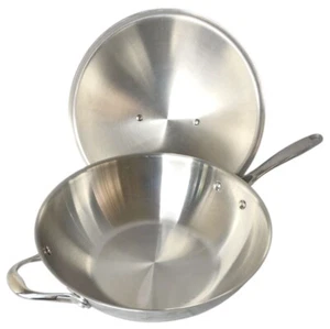 Cooks Standard 13" mehrlagiger Edelstahl Wok mit hohem Domdeckel - Bild 1 von 8