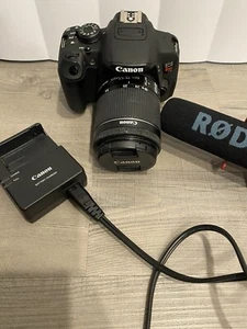 Canon EOS Rebel T5i 18.0MP Digital SLR Camera w/ EFS 18-55mm Lens and RODE Mic - Picture 1 of 6