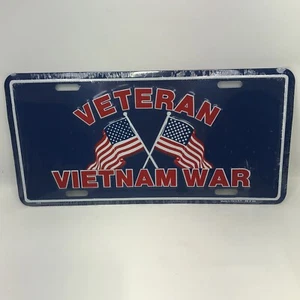 Plaque de nouveauté métal vétéran de la guerre du Vietnam neuve scellée LIVRAISON RAPIDE - Photo 1 sur 3