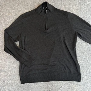 Suéter Smartwool Para Hombres XL Gris Cuarto Cremallera Mezcla Lana Merino Pullover Tejido - Imagen 1 de 9